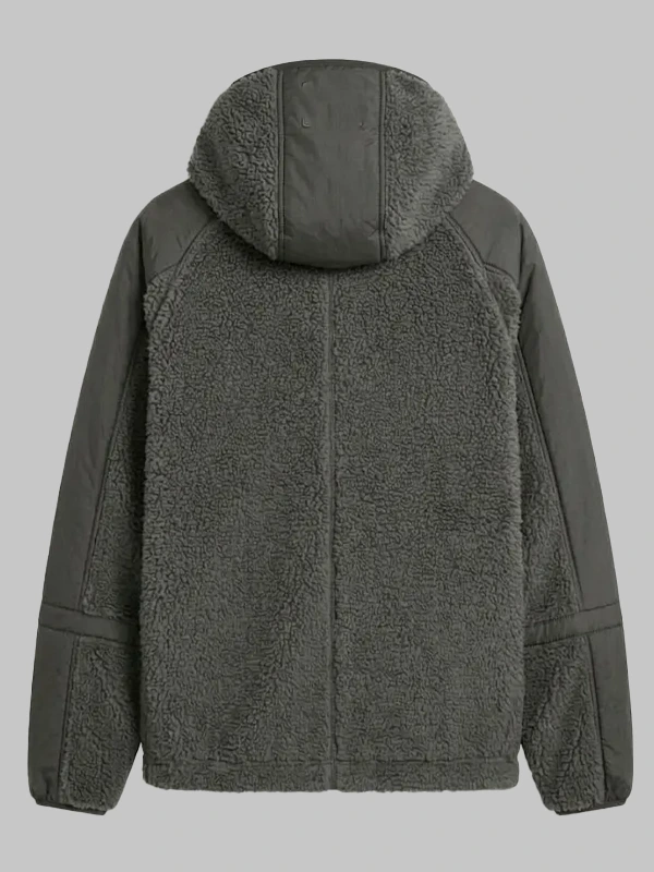 SKIMS Sherpa Grey Hooded Jacket